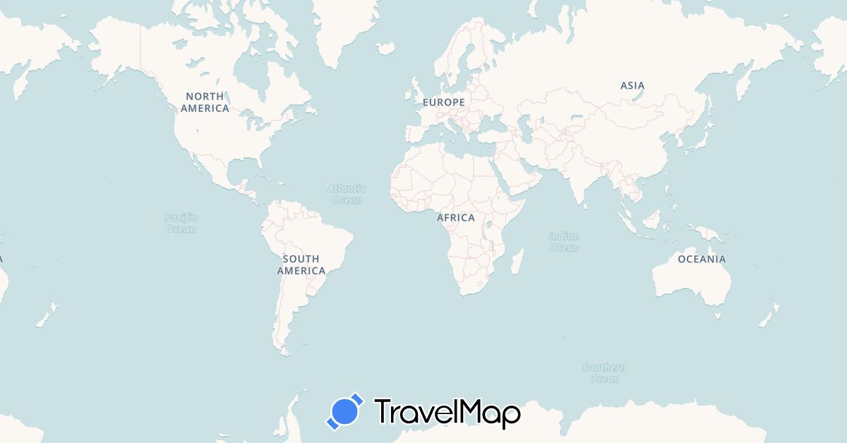 TravelMap itinerary: driving in Australia, China, Indonesia, Japan, North Korea, South Korea, Myanmar (Burma), Papua New Guinea, Philippines, Singapore, East Timor, Taiwan, Vietnam (Asia, Oceania)
